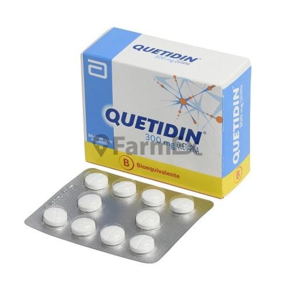 Quetidin 300 mg x 30 comprimidos Farmex-Receta Solidaria-Persistente